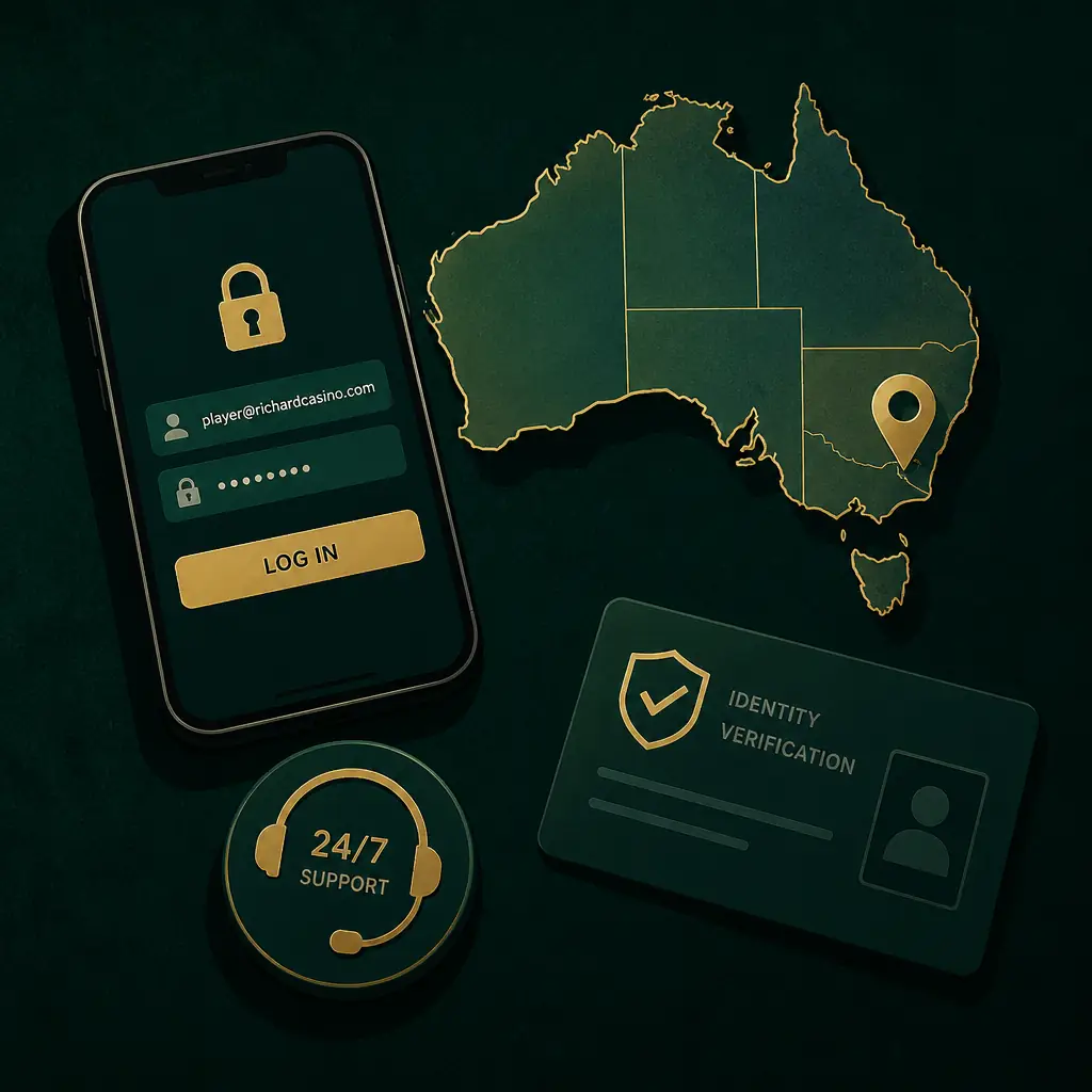 Richard Casino Login Australia visual guide for Richard Casino