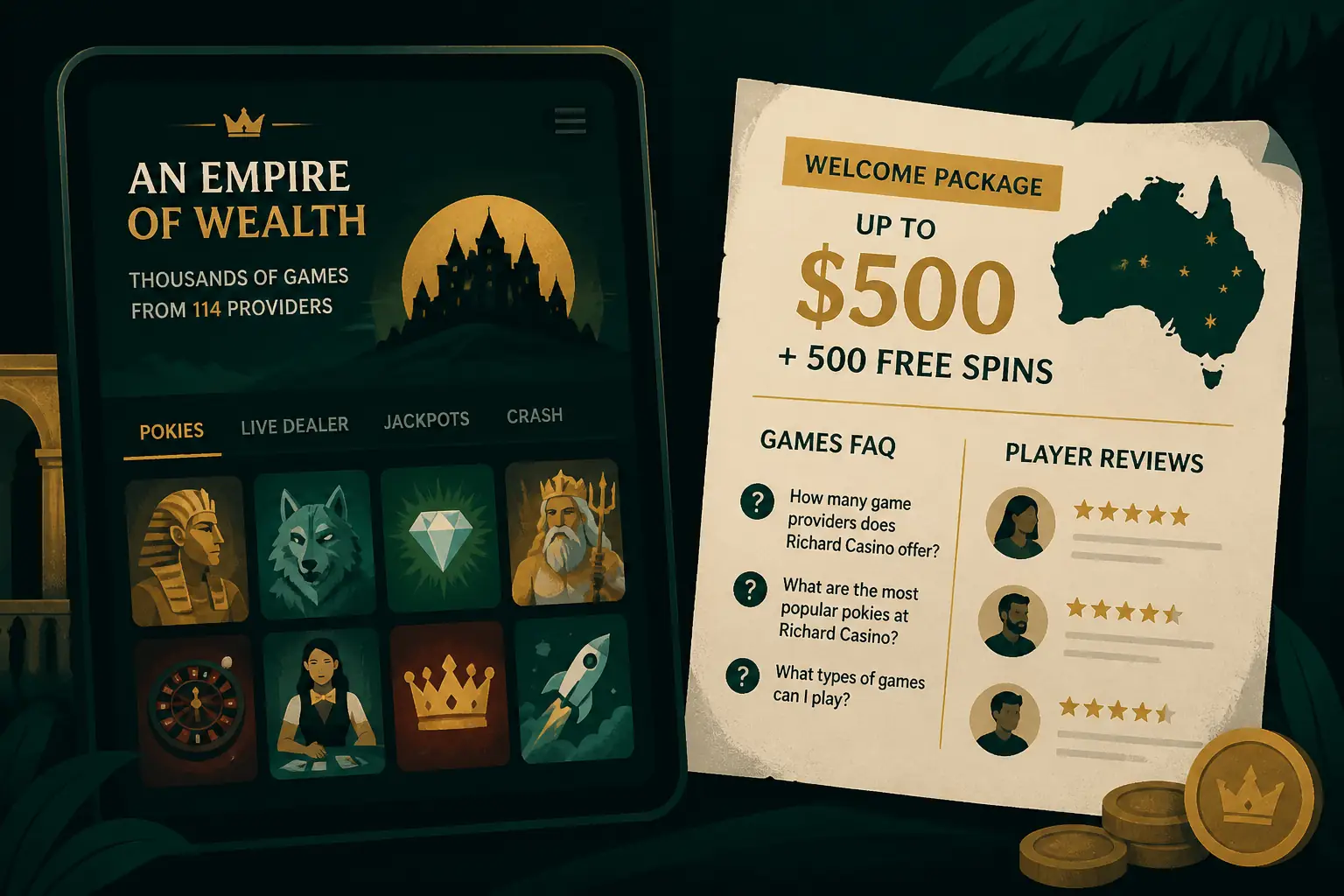 Richard Casino Games visual guide for Richard Casino